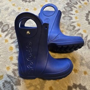 Crocs Kids Blue Rain Boots